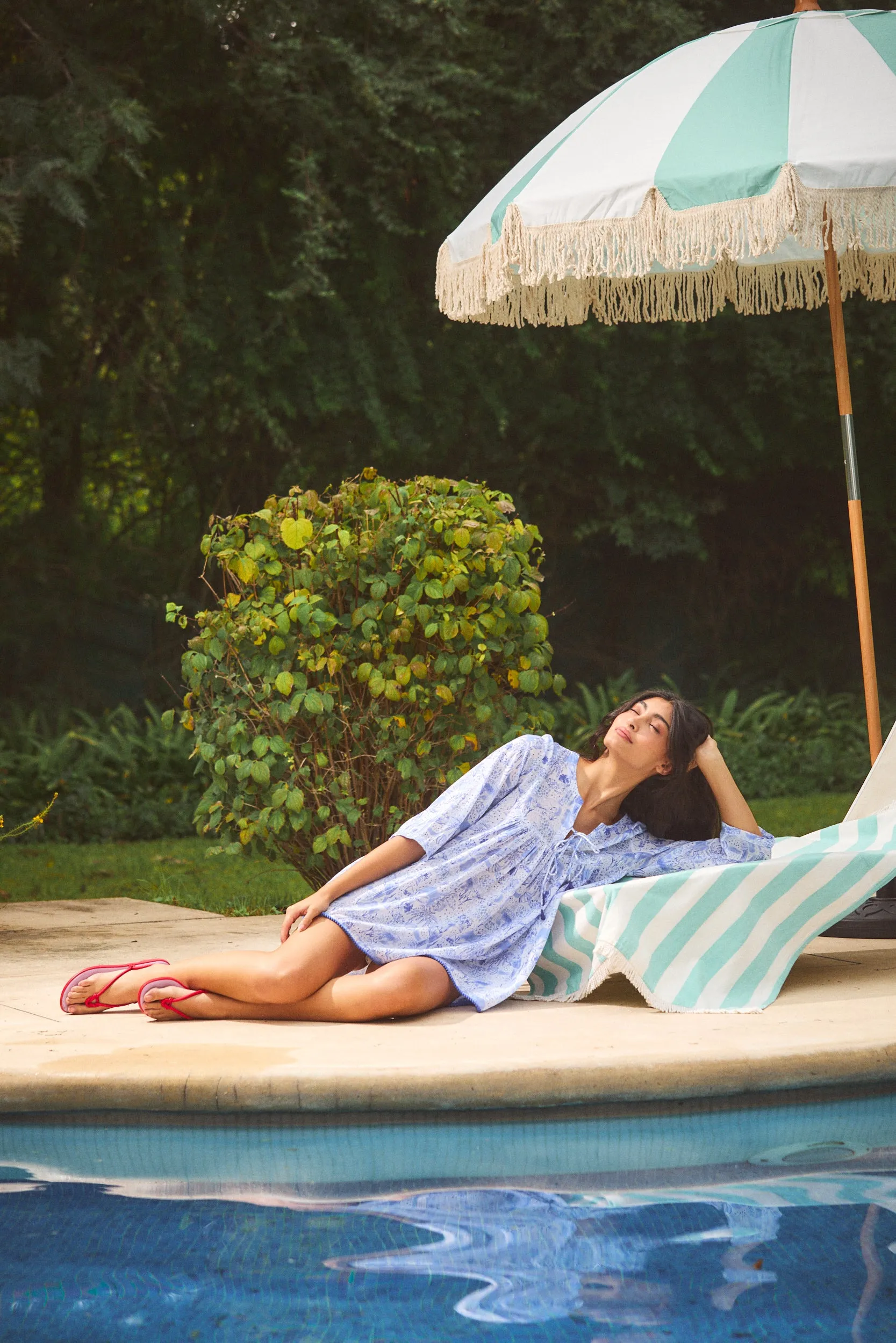 SEYCHELLES SHORT TUNIC ANAPLOIS BLUE sold by Ro's Garden product image thumbnail 2