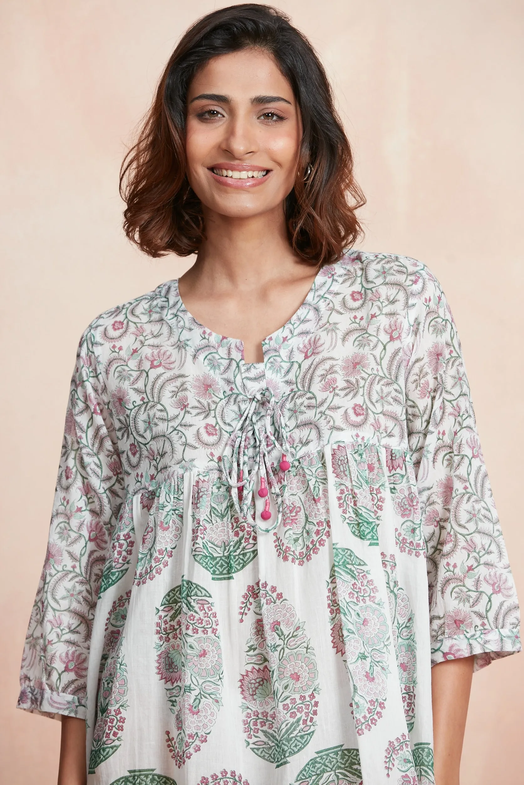 SEYCHELLES SHORT TUNIC BLUMENAU PINK sold by Ro's Garden