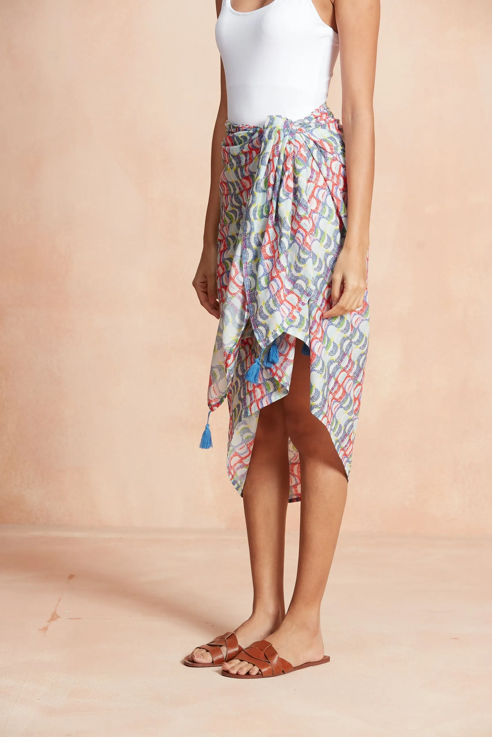 SARONG PAREO COPACABANA BLUE sold by Ro's Garden product image thumbnail 5