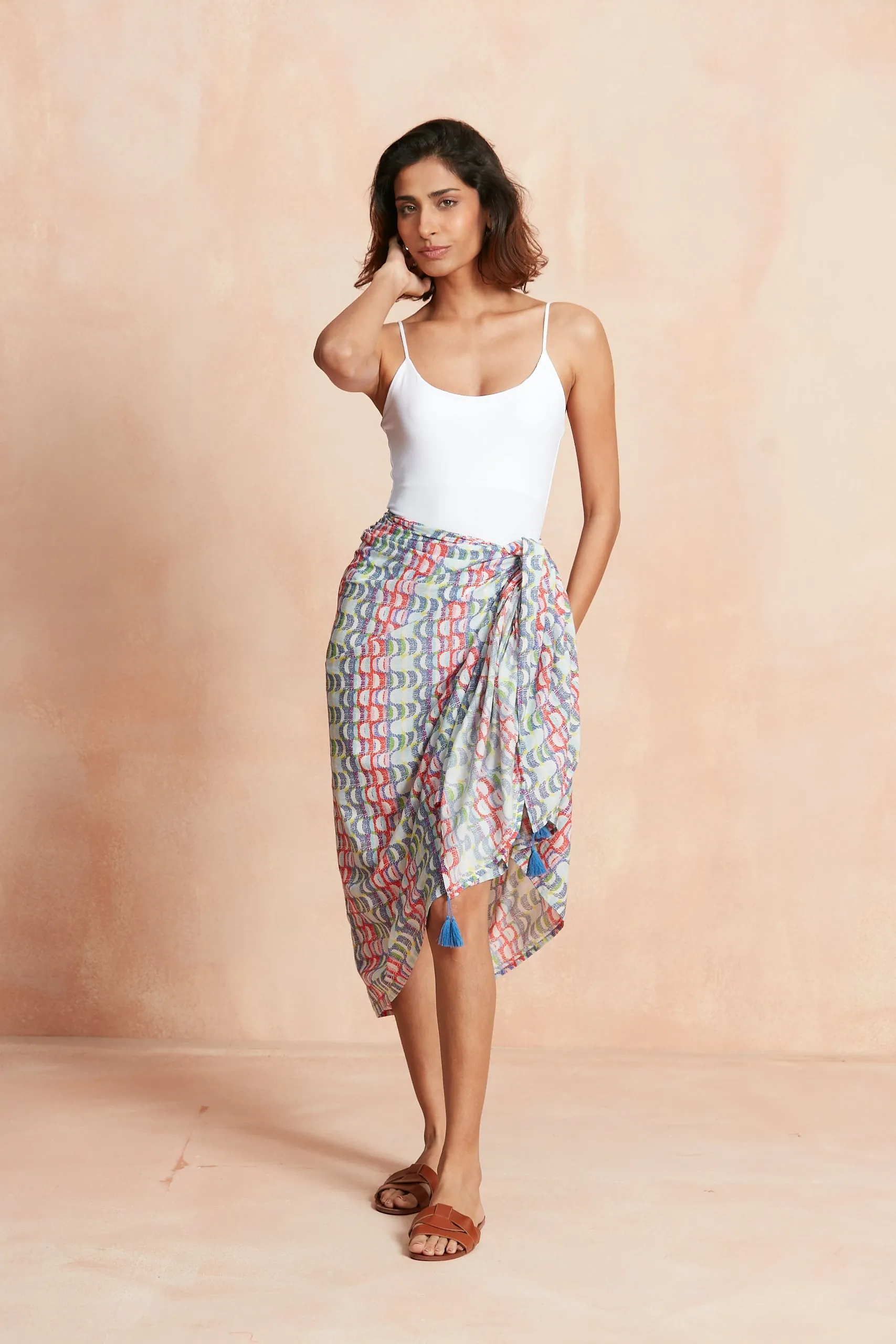 SARONG PAREO COPACABANA BLUE sold by Ro's Garden product image thumbnail 4