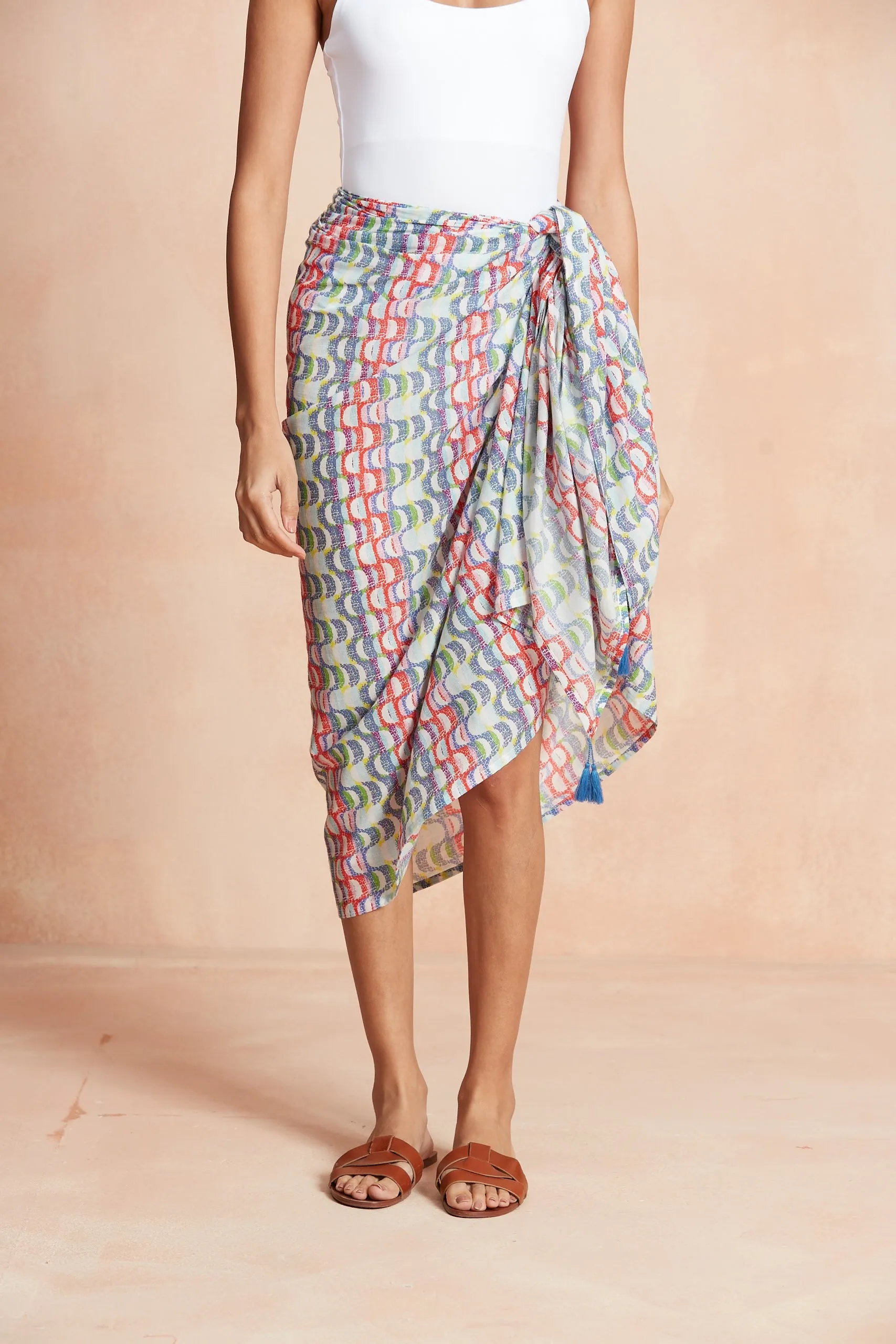 SARONG PAREO COPACABANA BLUE sold by Ro's Garden product image thumbnail 3