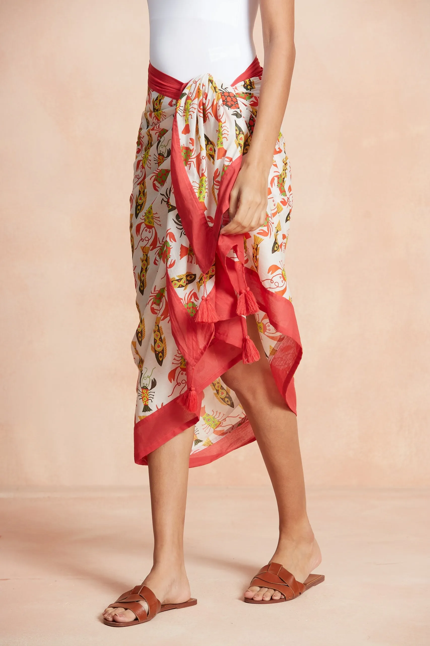 SARONG PAREO CARANGUEJO RED sold by Ro's Garden