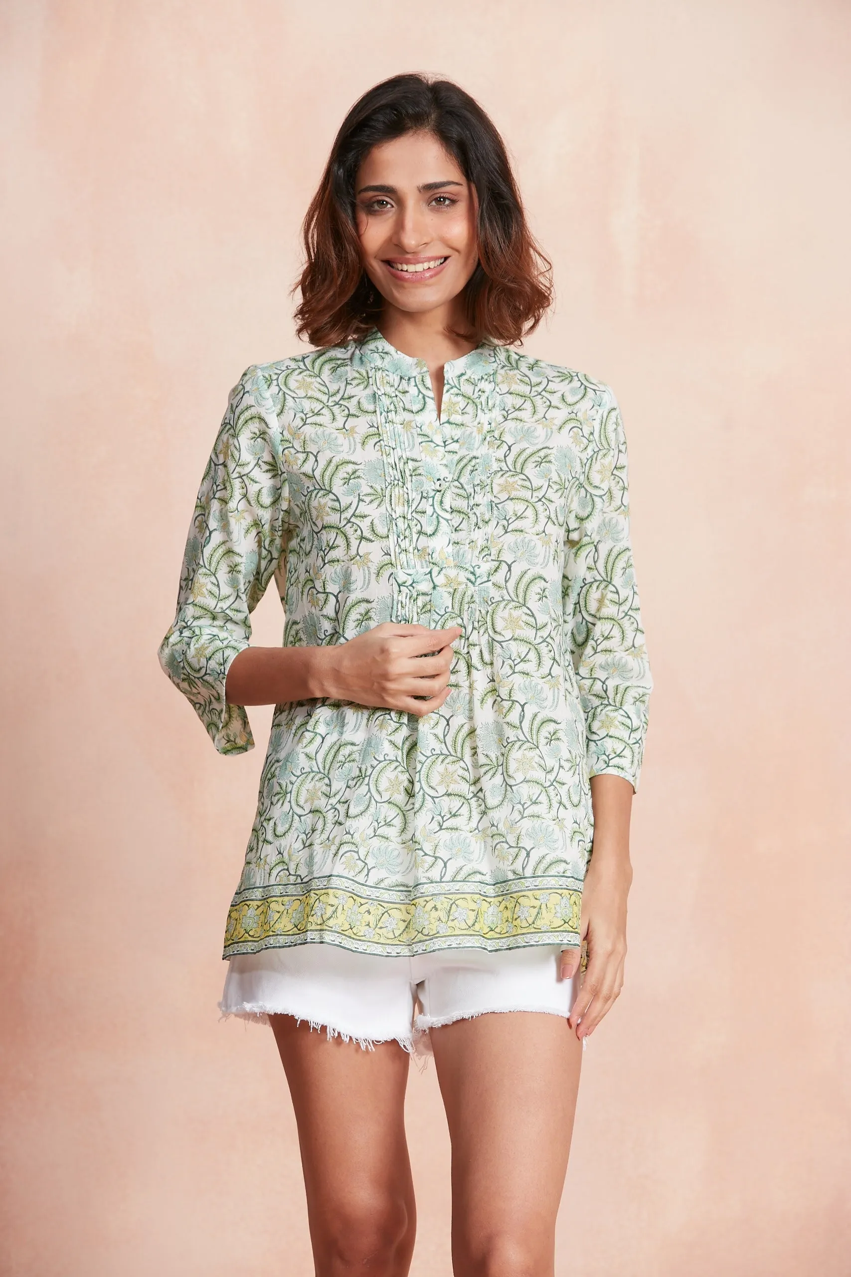 REMY SHIRT BLUMENAU GREEN sold by Ro's Garden product image thumbnail 4