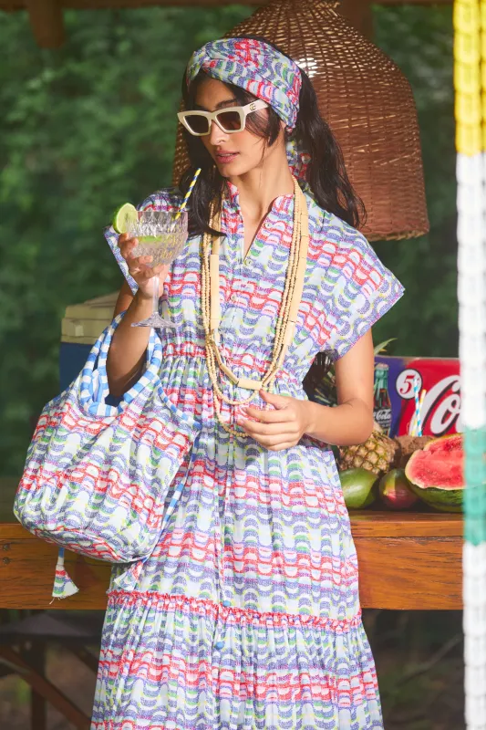 MUMI MIDI DRESS COPACABANA BLUE sold by Ro's Garden