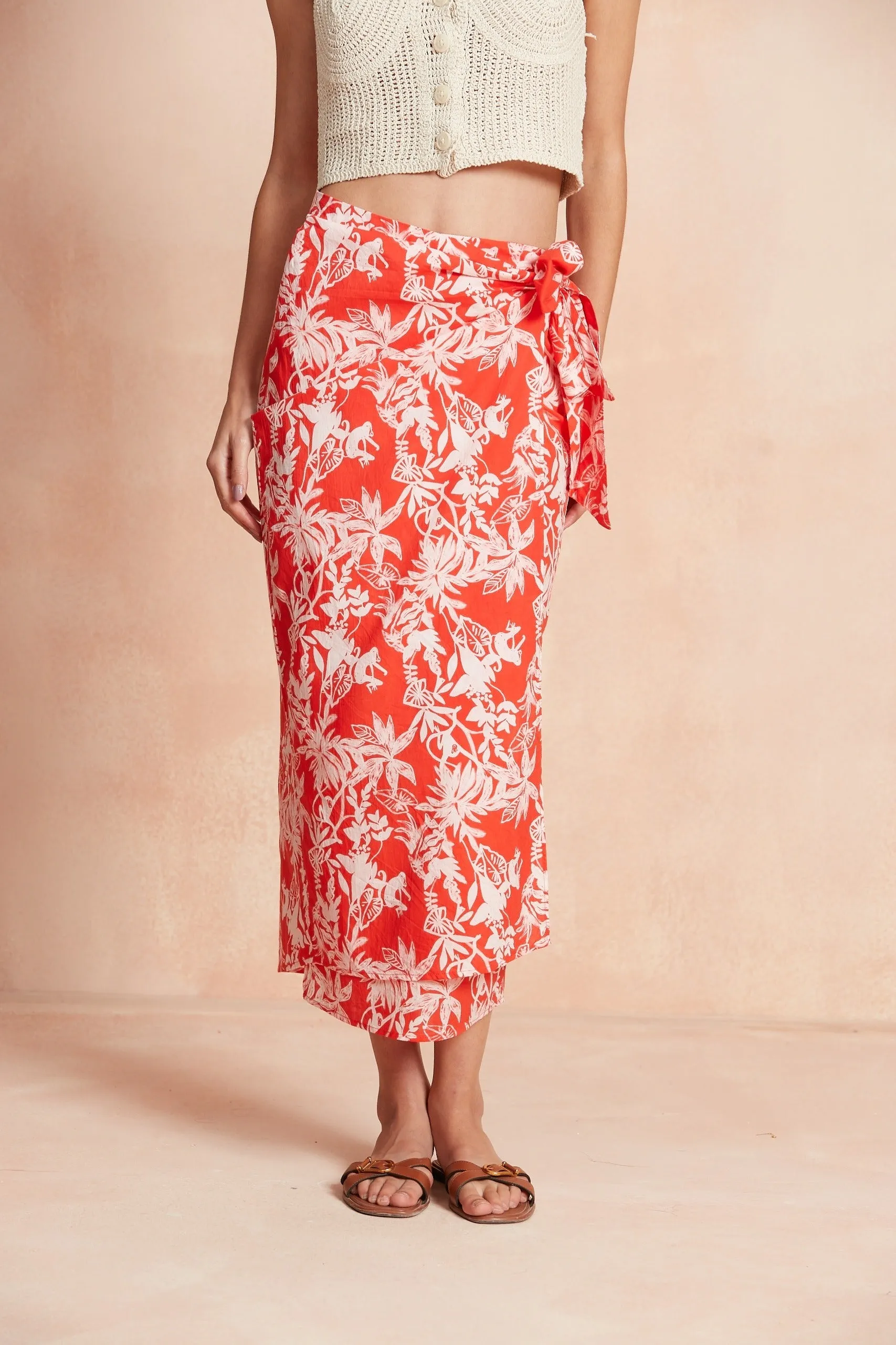 CANNES SKIRT AMAZONIA RED sold by Ro's Garden