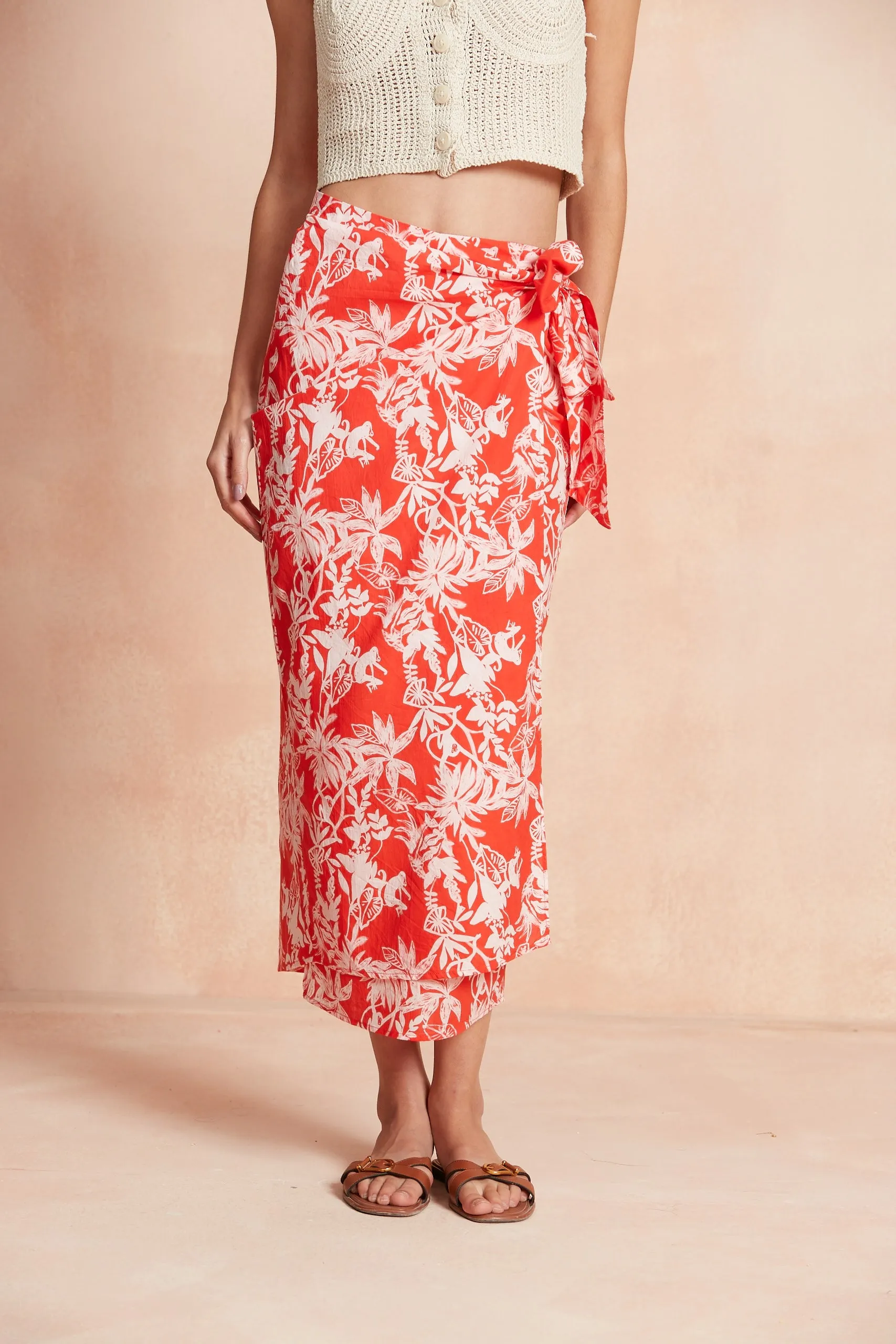CANNES SKIRT AMAZONIA RED sold by Ro's Garden product image thumbnail 2