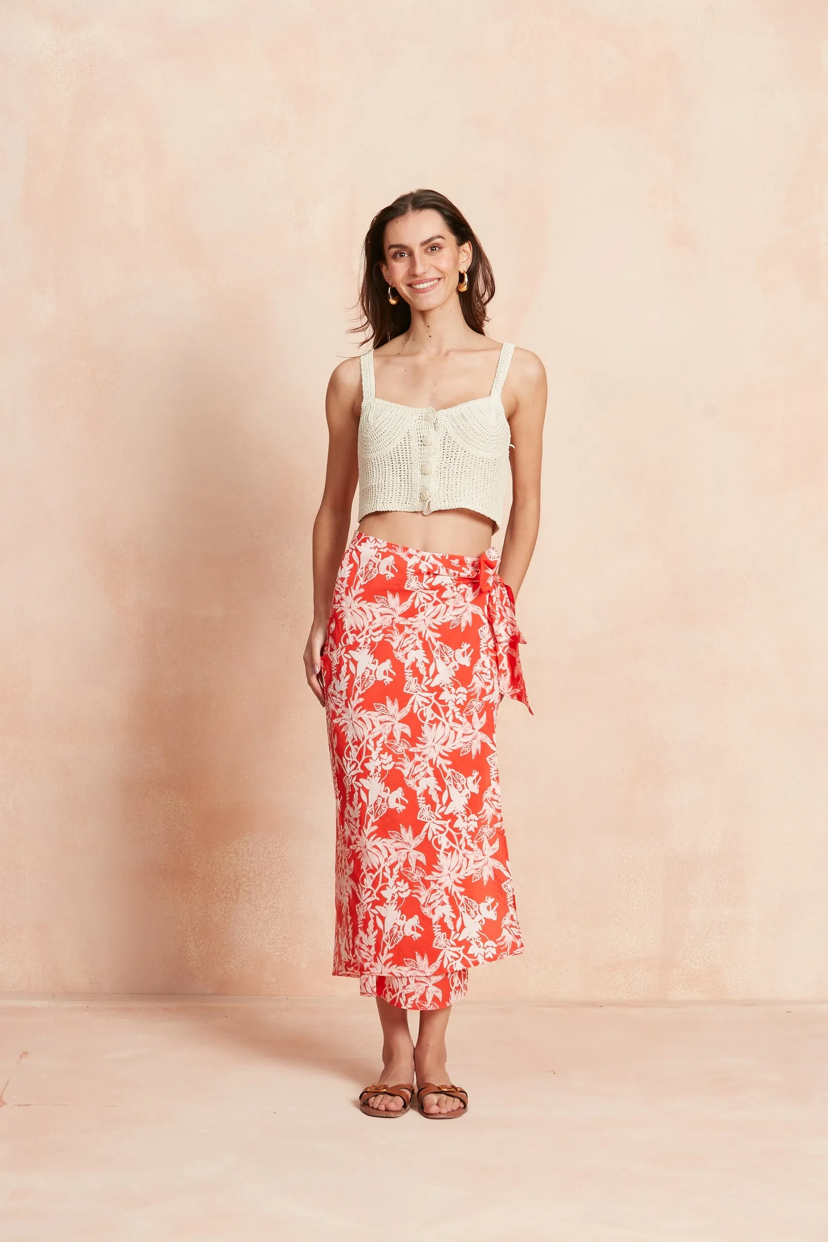 CANNES SKIRT AMAZONIA RED sold by Ro's Garden product image thumbnail 4