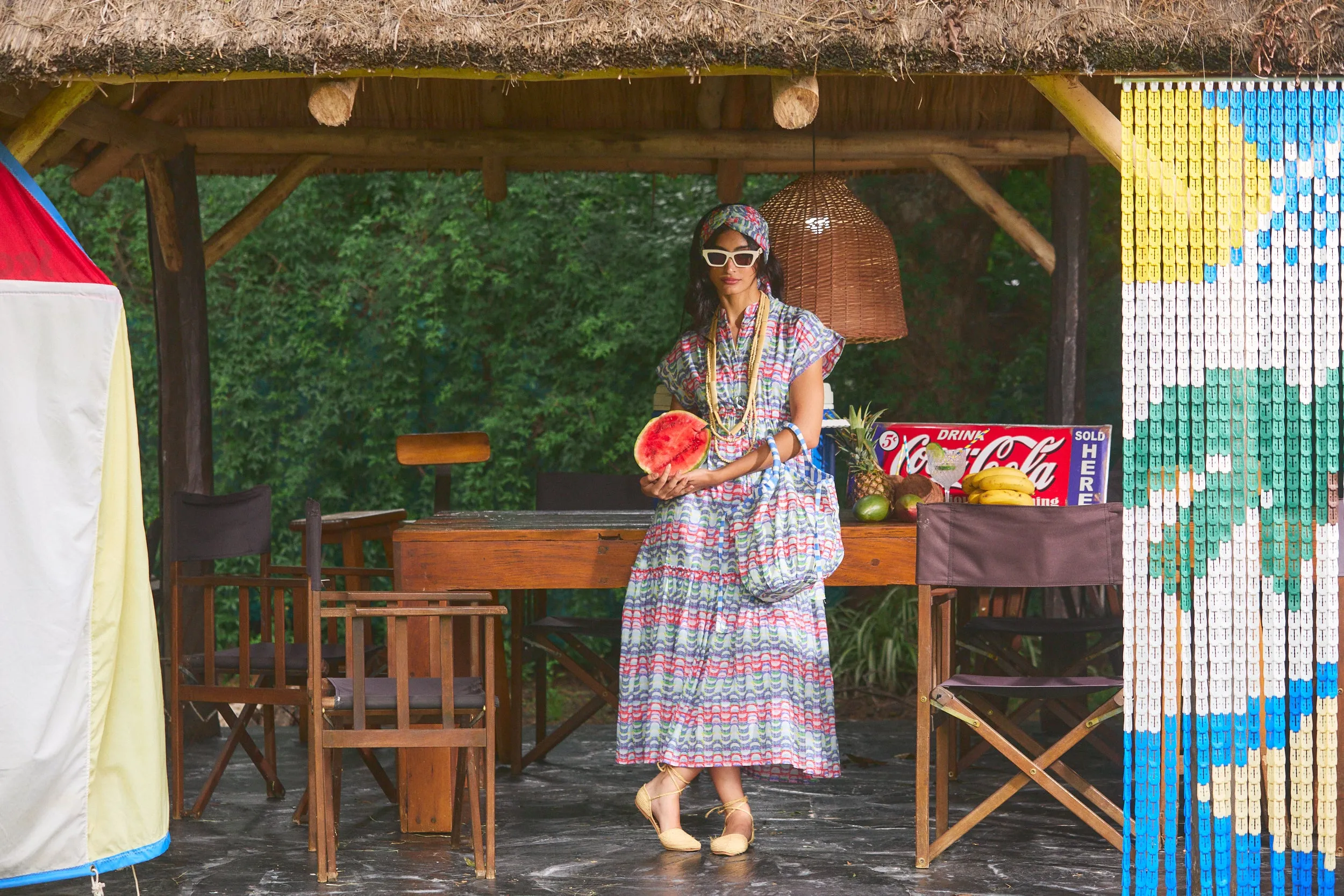BALI BEACH BAG COPACABANA BLUE sold by Ro's Garden product image thumbnail 2