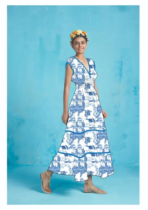 HILDA MIDI DRESS TIFFANY BLUE sold by Ro's Garden