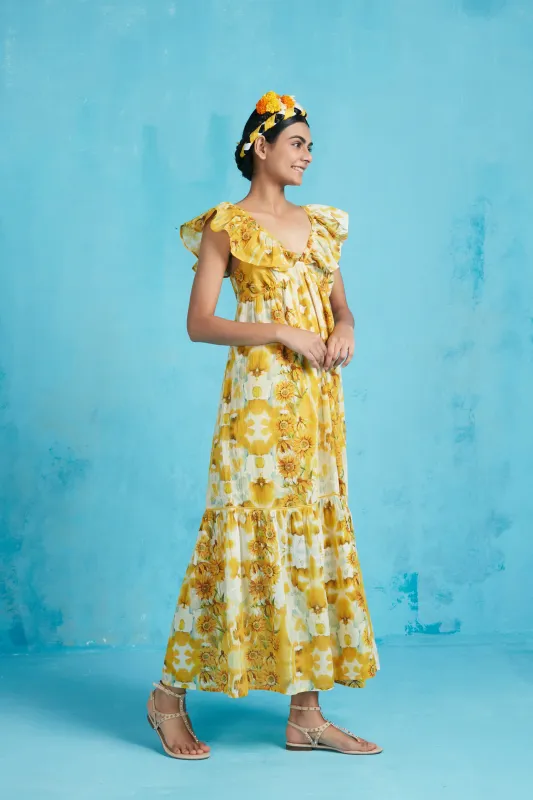 JASMIN MAXI DRESS CANCUN YELLOW sold by Ro's Garden