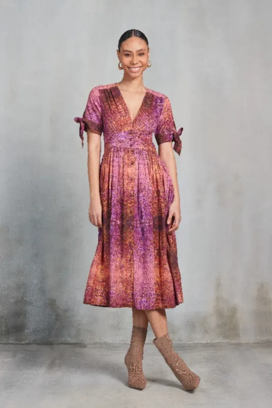 ASHLEY MIDI DRESS LAHORE LILAC sold by Ro's Garden