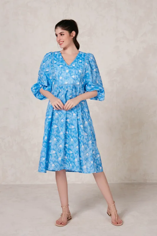 IRELAND MIDI DRESS OKARI BLUE sold by Ro's Garden