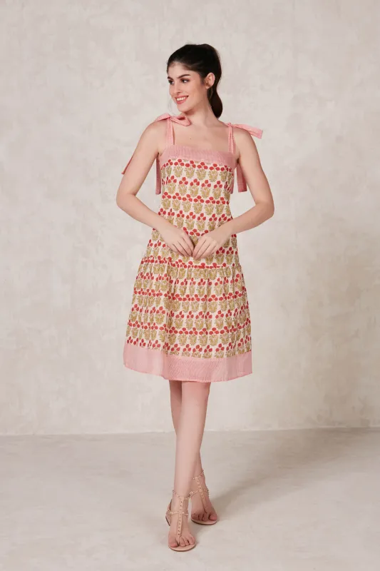 ASPEN SHORT DRESS OLEANDER RED sold by Ro's Garden