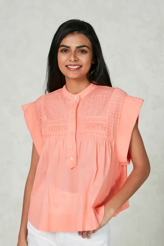 NINI TOP SOLID CORAL sold by Ro's Garden