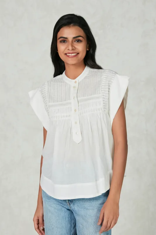 NINI TOP SOLID OFF WHITE sold by Ro's Garden