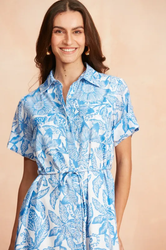 BEA MAXI DRESS PASSIONARIA BLUE sold by Ro's Garden