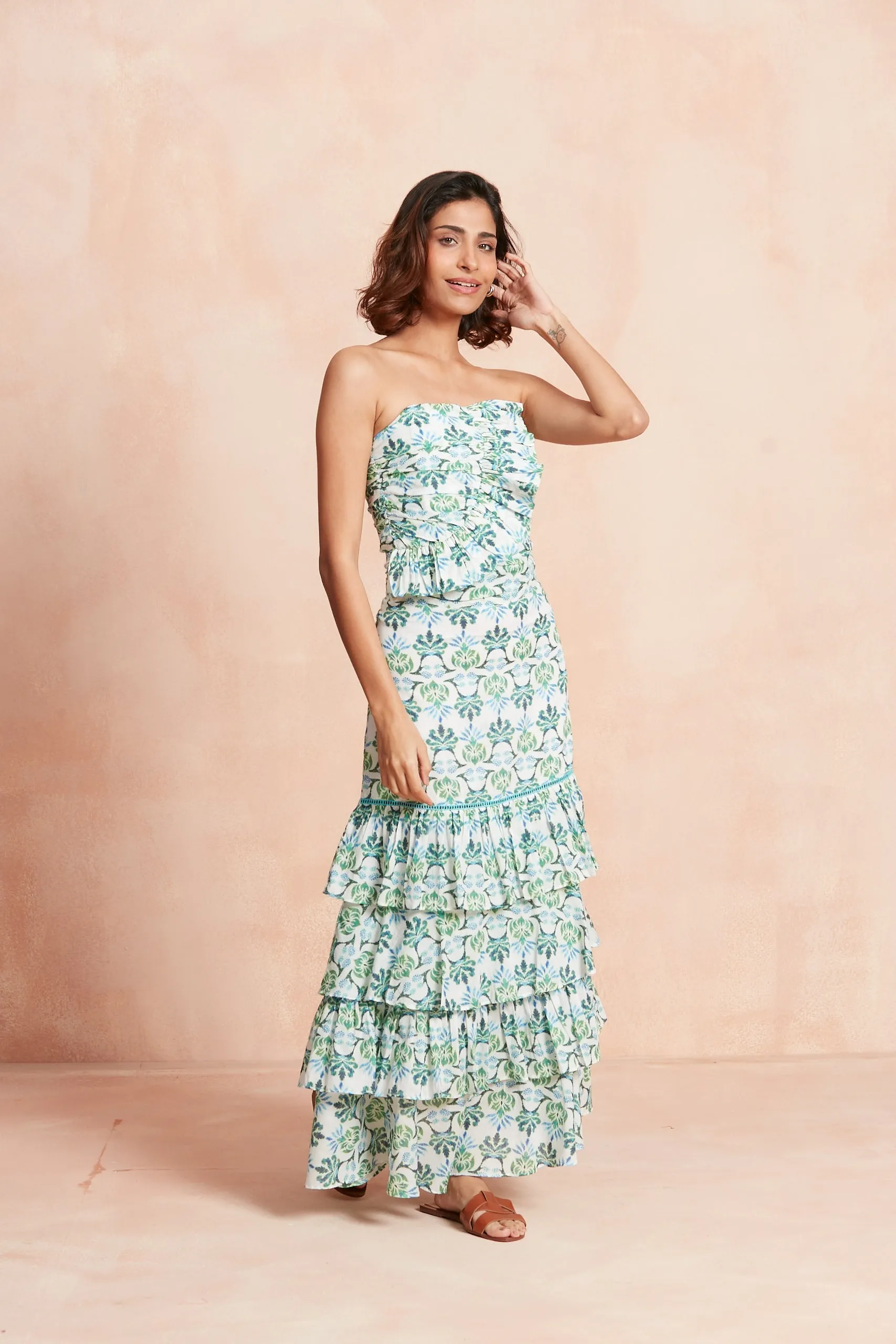 HONDURAS SKIRT TERESINIA GREEN sold by Ro's Garden product image thumbnail 2