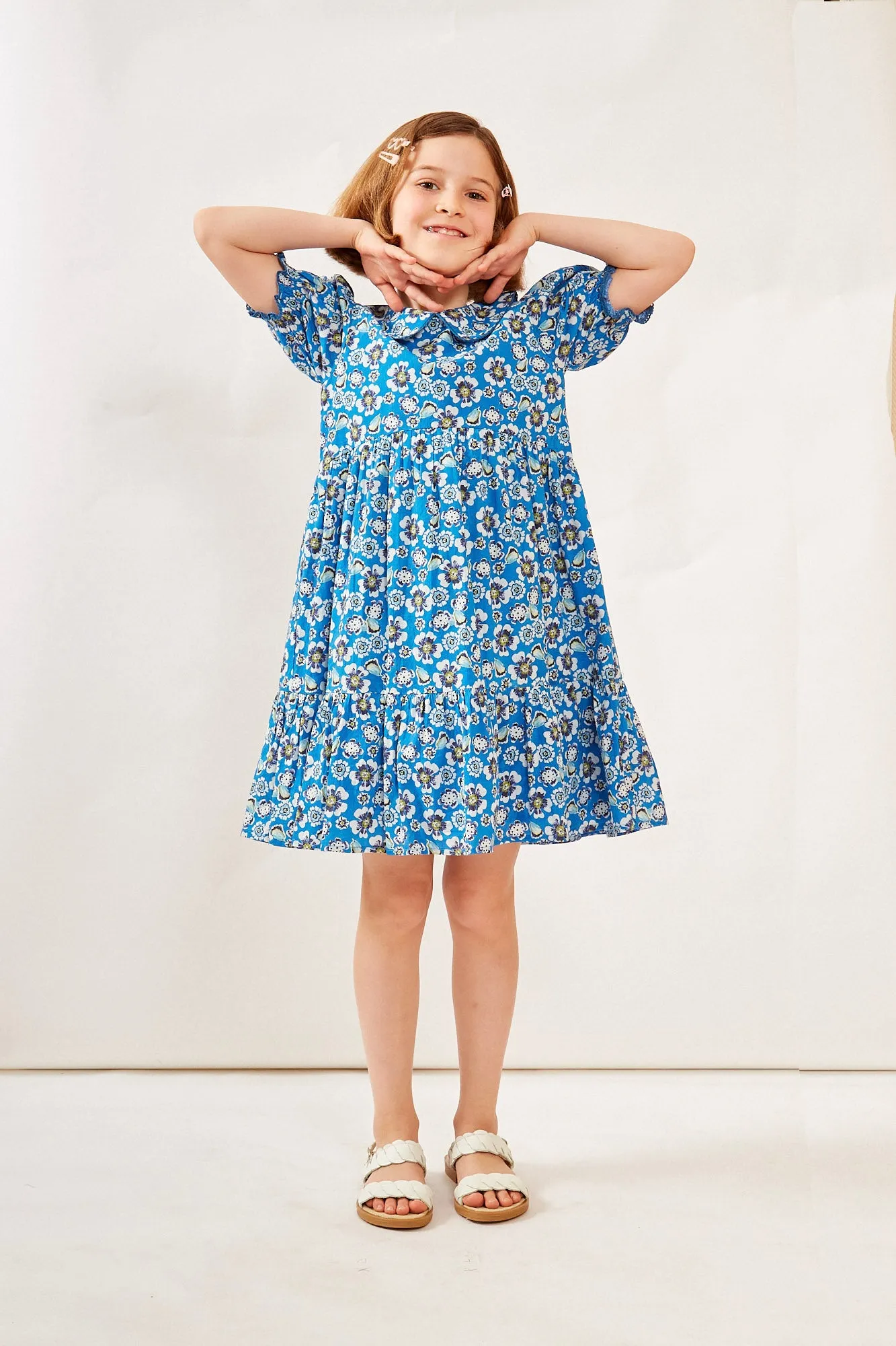 COLUMBUS GIRLS DRESS HANIA BLUE sold by Ro's Garden product image thumbnail 3