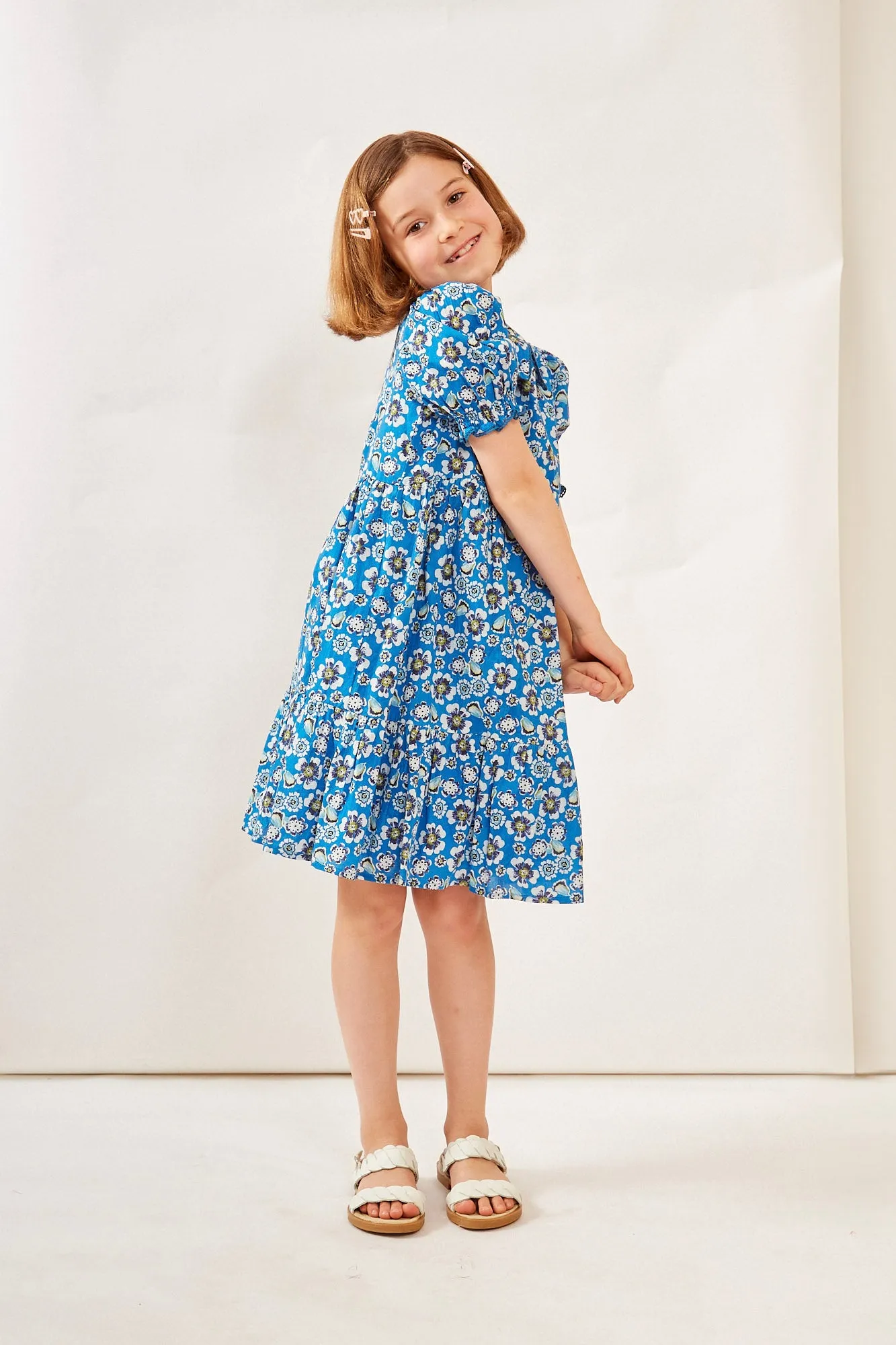 COLUMBUS GIRLS DRESS HANIA BLUE sold by Ro's Garden product image thumbnail 2
