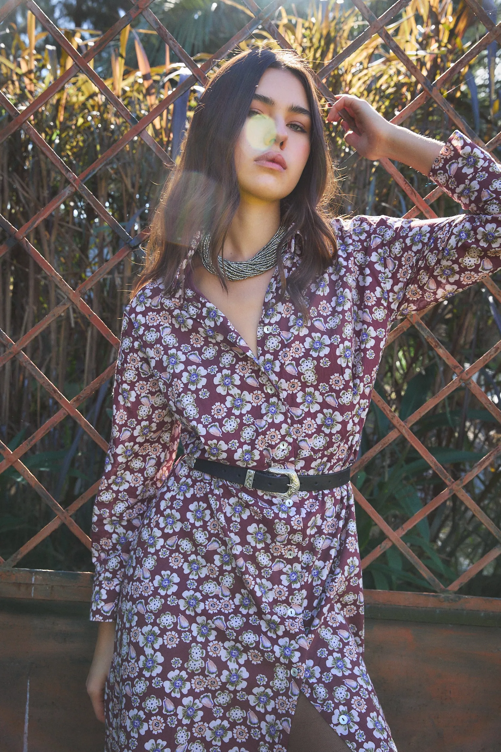 JODPUR MAXI DRESS HANIA BROWN sold by Ro's Garden