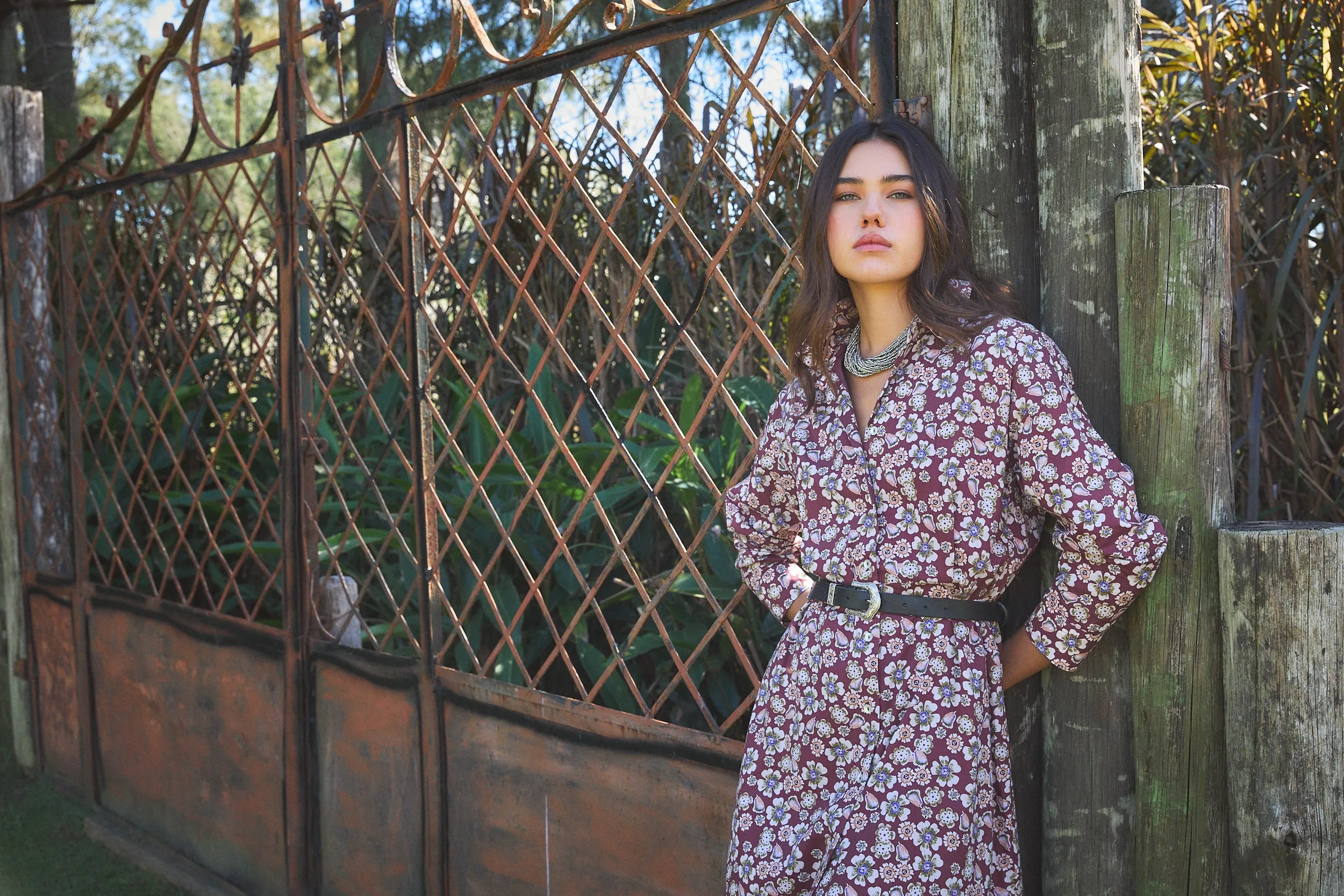 JODPUR MAXI DRESS HANIA BROWN sold by Ro's Garden product image thumbnail 5