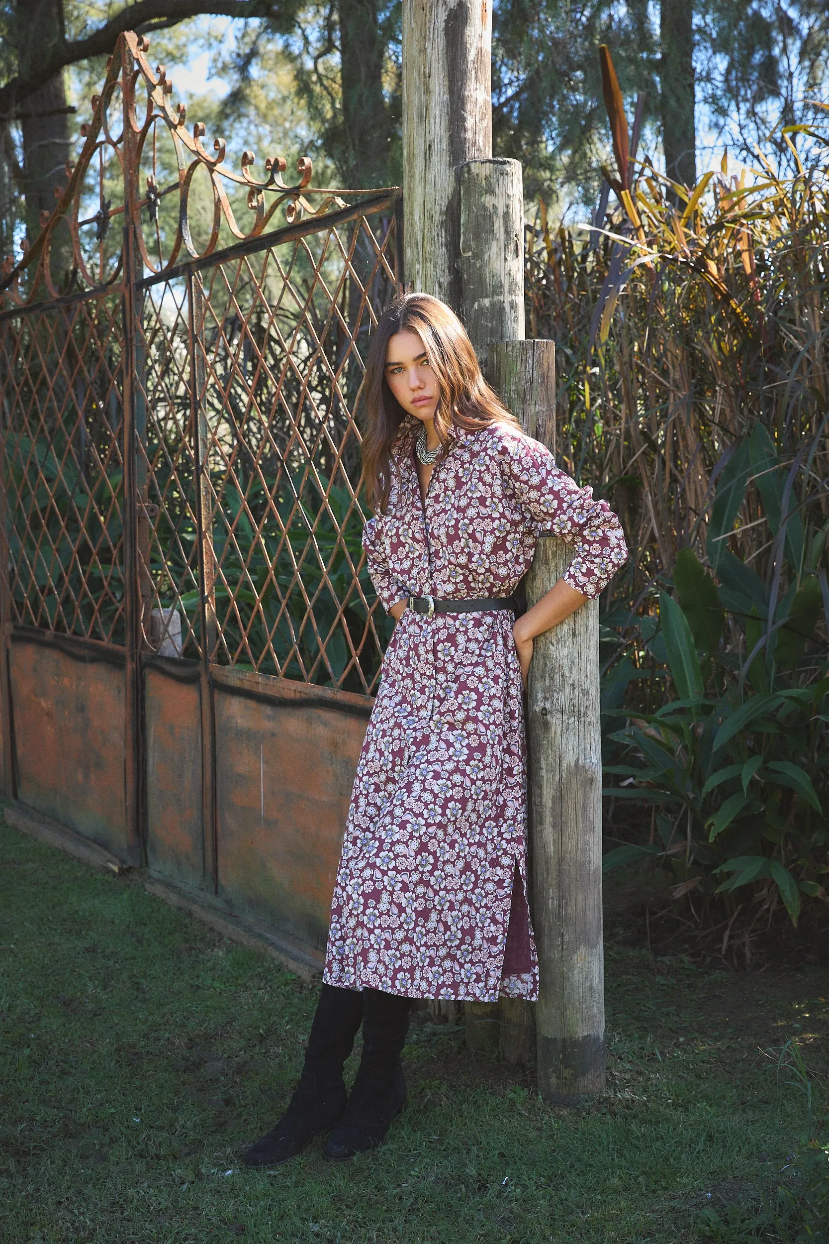 JODPUR MAXI DRESS HANIA BROWN sold by Ro's Garden product image thumbnail 3