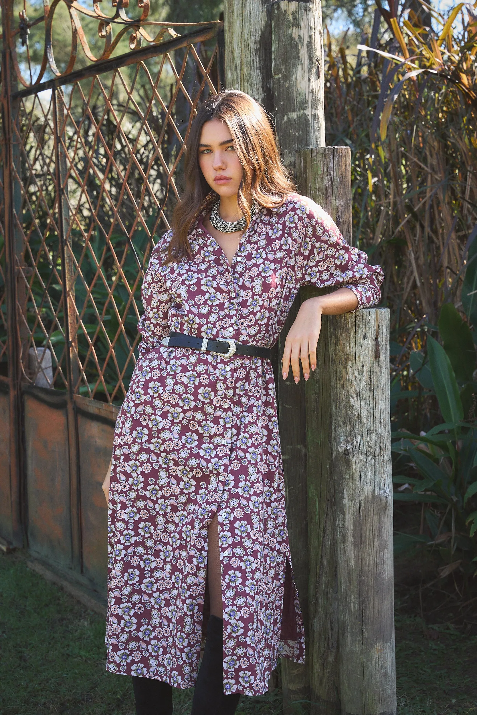 JODPUR MAXI DRESS HANIA BROWN sold by Ro's Garden product image thumbnail 4