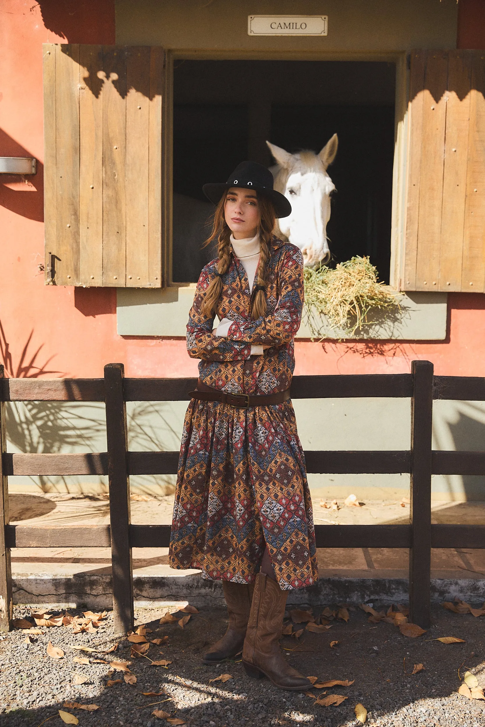 JEREMIE MAXI DRESS LACHEN BROWN sold by Ro's Garden