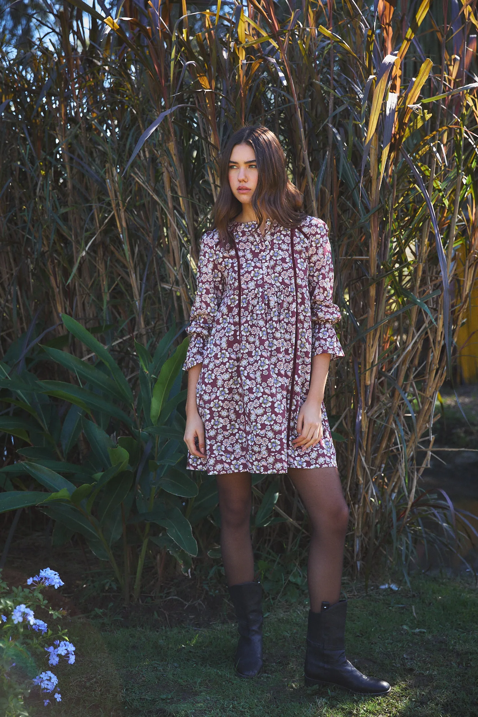 JESSE SHORT DRESS HANIA BROWN sold by Ro's Garden product image thumbnail 3