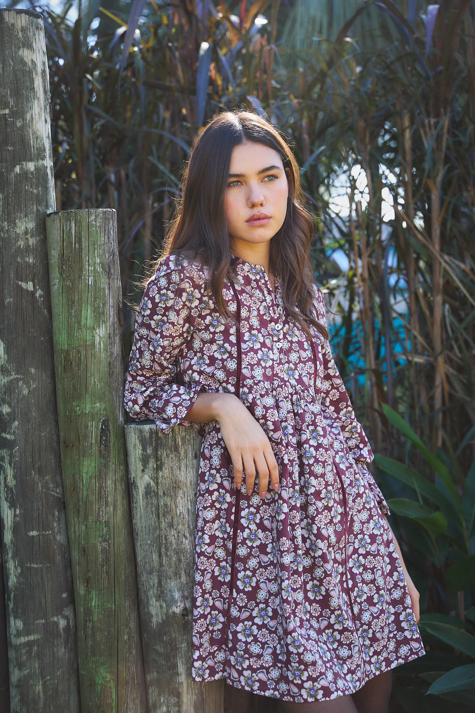 JESSE SHORT DRESS HANIA BROWN sold by Ro's Garden product image thumbnail 4