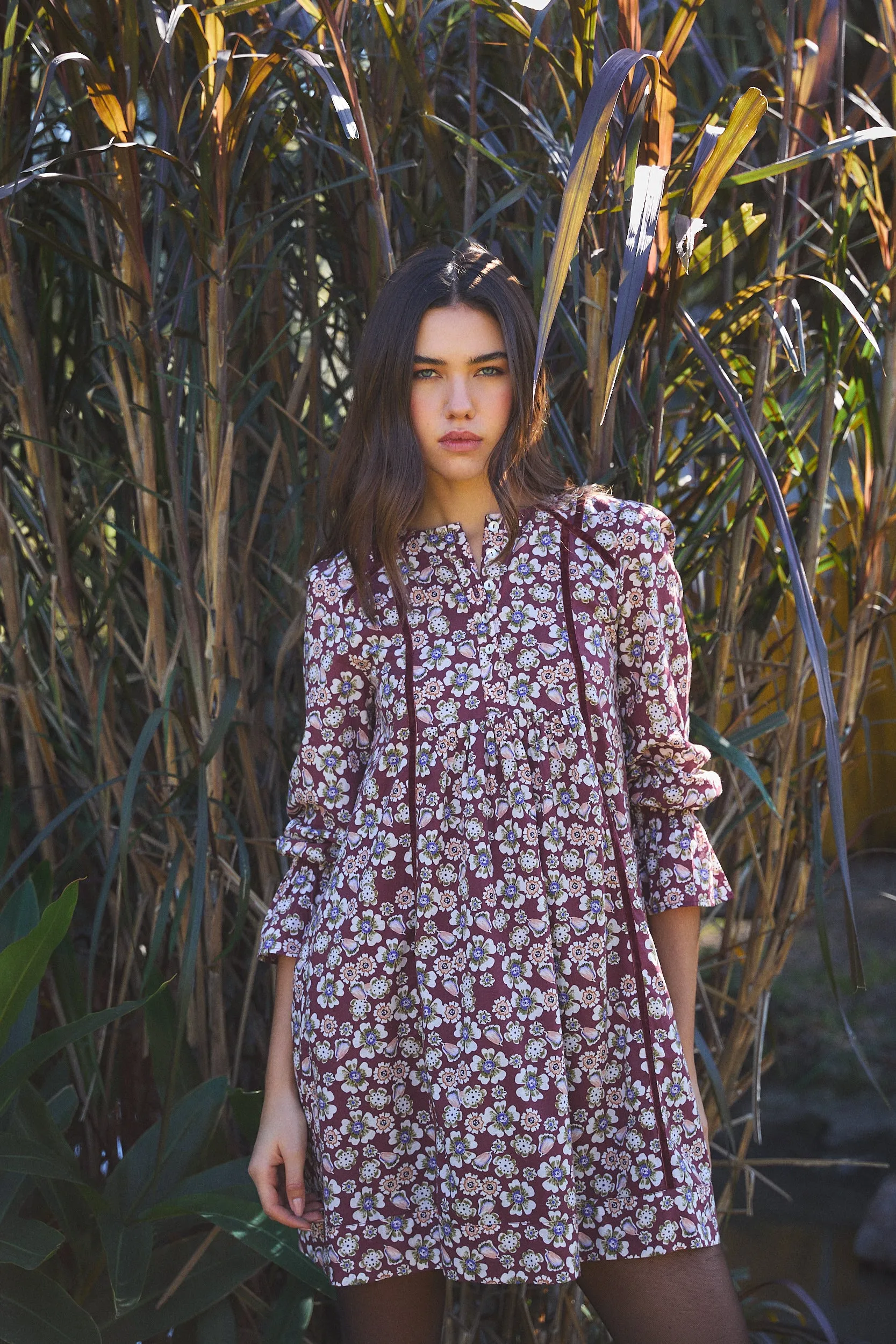 JESSE SHORT DRESS HANIA BROWN sold by Ro's Garden product image thumbnail 2