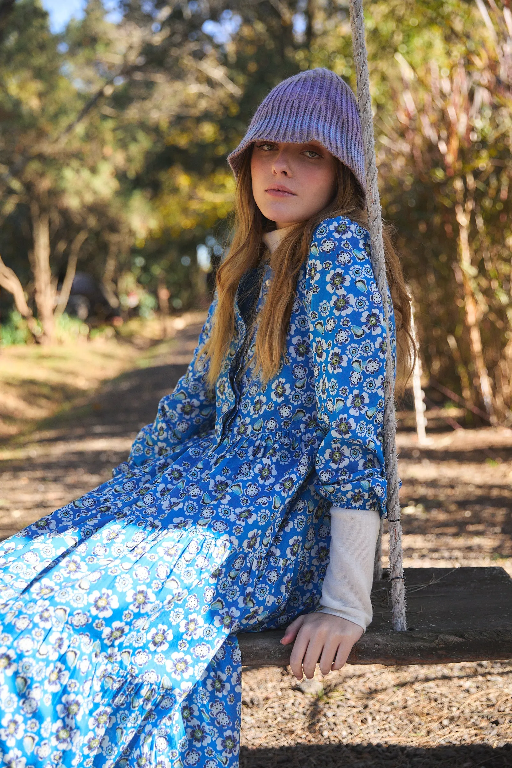 DAPHNE MIDI DRESS HANIA BLUE sold by Ro's Garden product image thumbnail 2