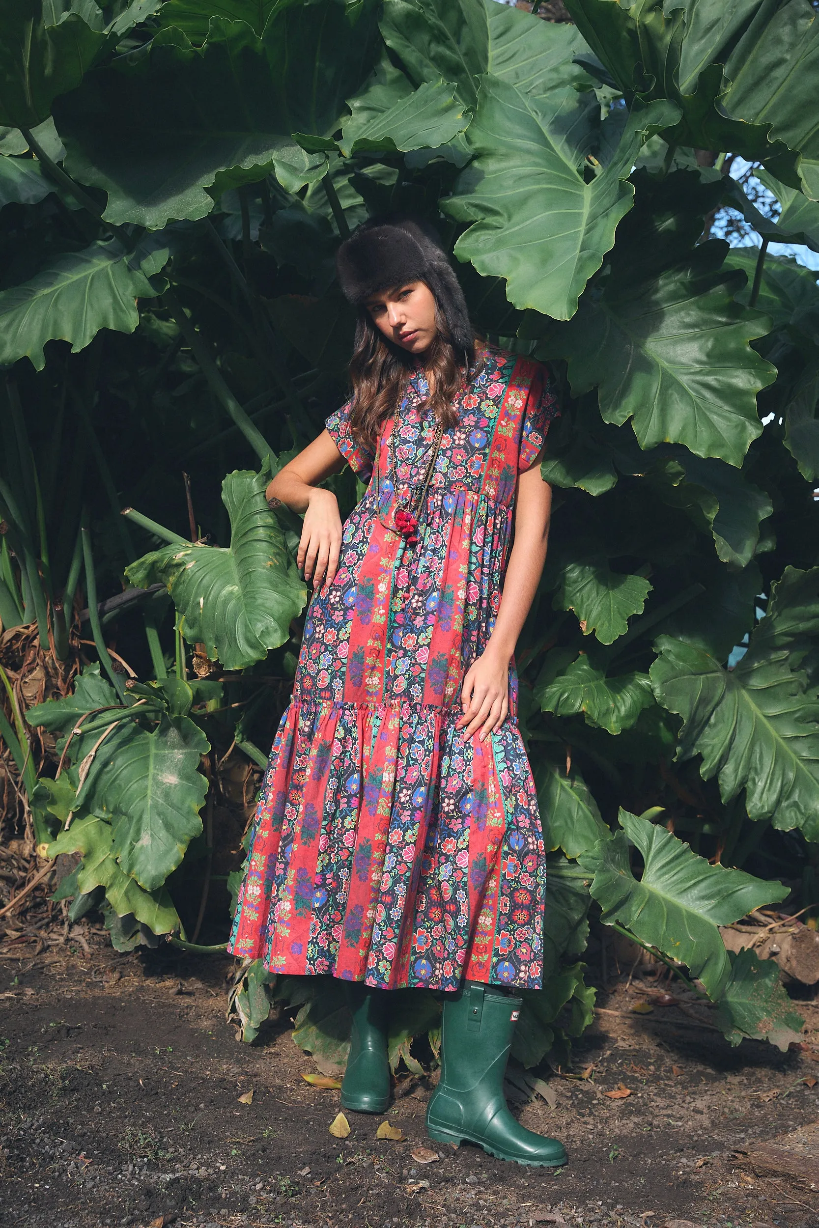 MUMI MIDI DRESS YESHI RED sold by Ro's Garden product image thumbnail 5