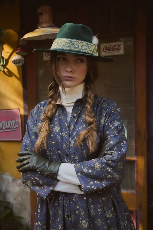 WOOL DEAUVILLE SHORT DRESS CHEROKEE PINK made by Ro's Garden
