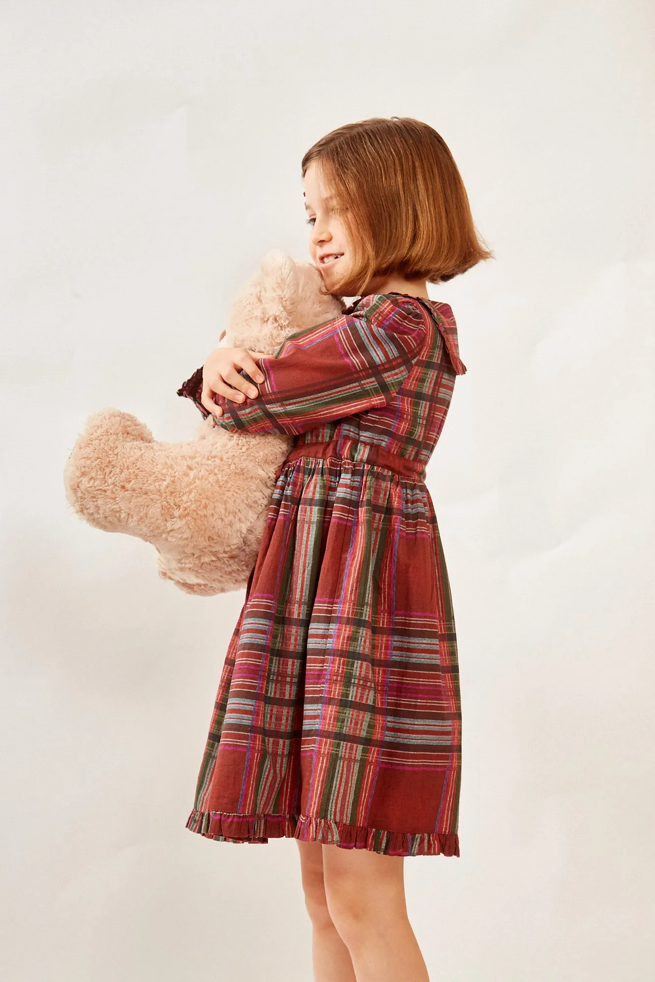 JALOR GIRLS DRESS PLAID RED sold by Ro's Garden product image thumbnail 3