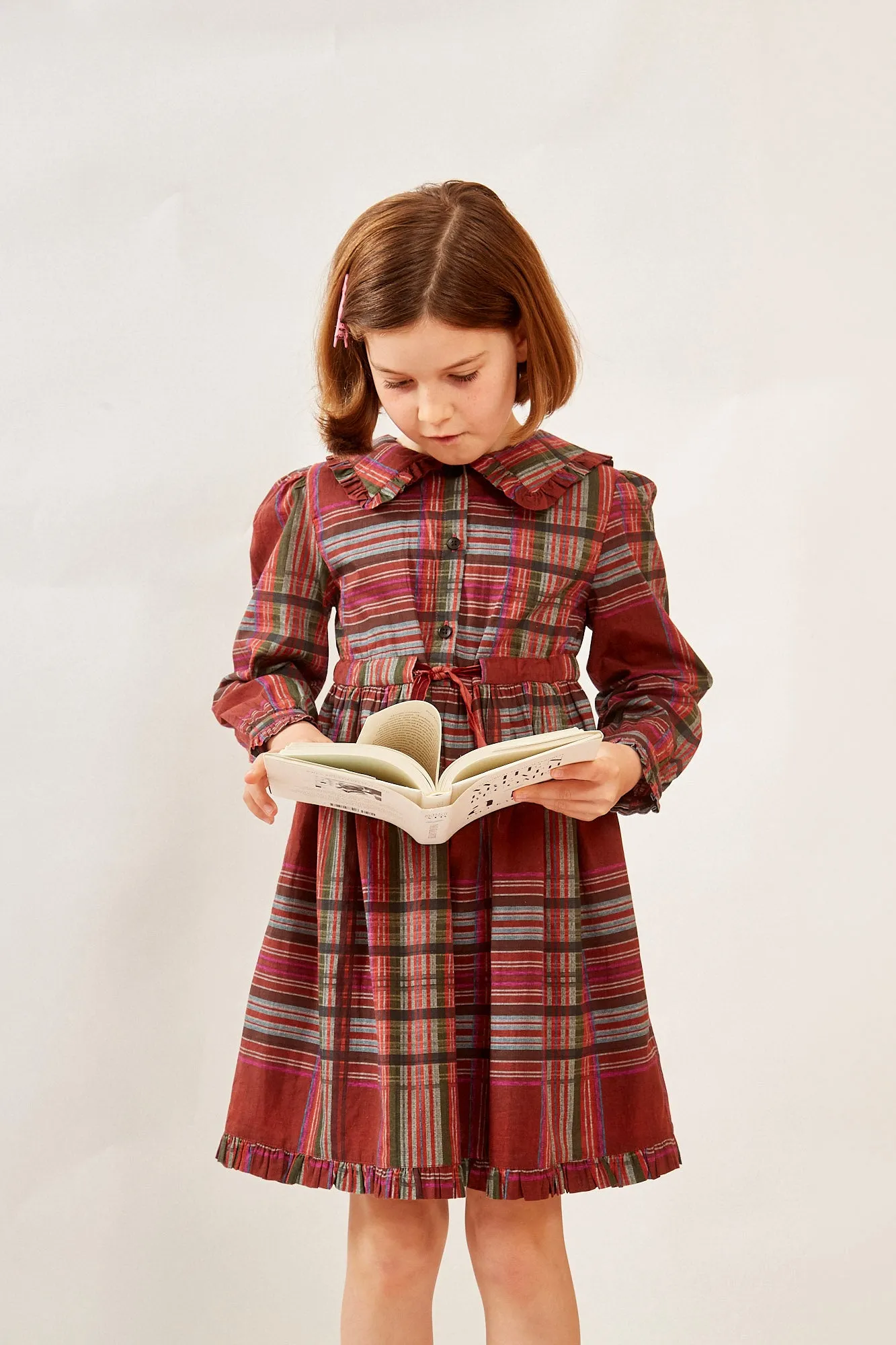 JALOR GIRLS DRESS PLAID RED sold by Ro's Garden product image thumbnail 2
