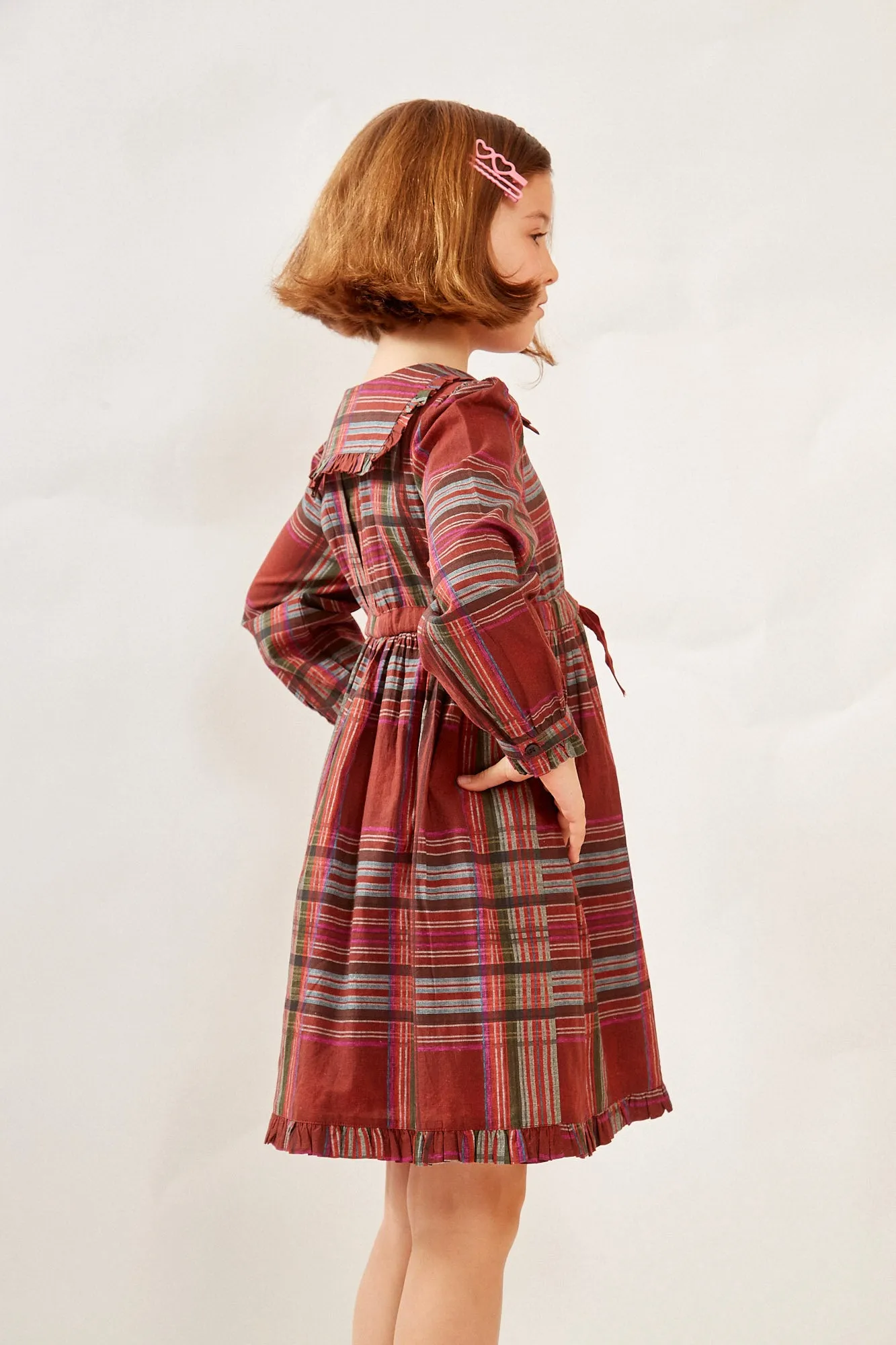 JALOR GIRLS DRESS PLAID RED sold by Ro's Garden product image thumbnail 5