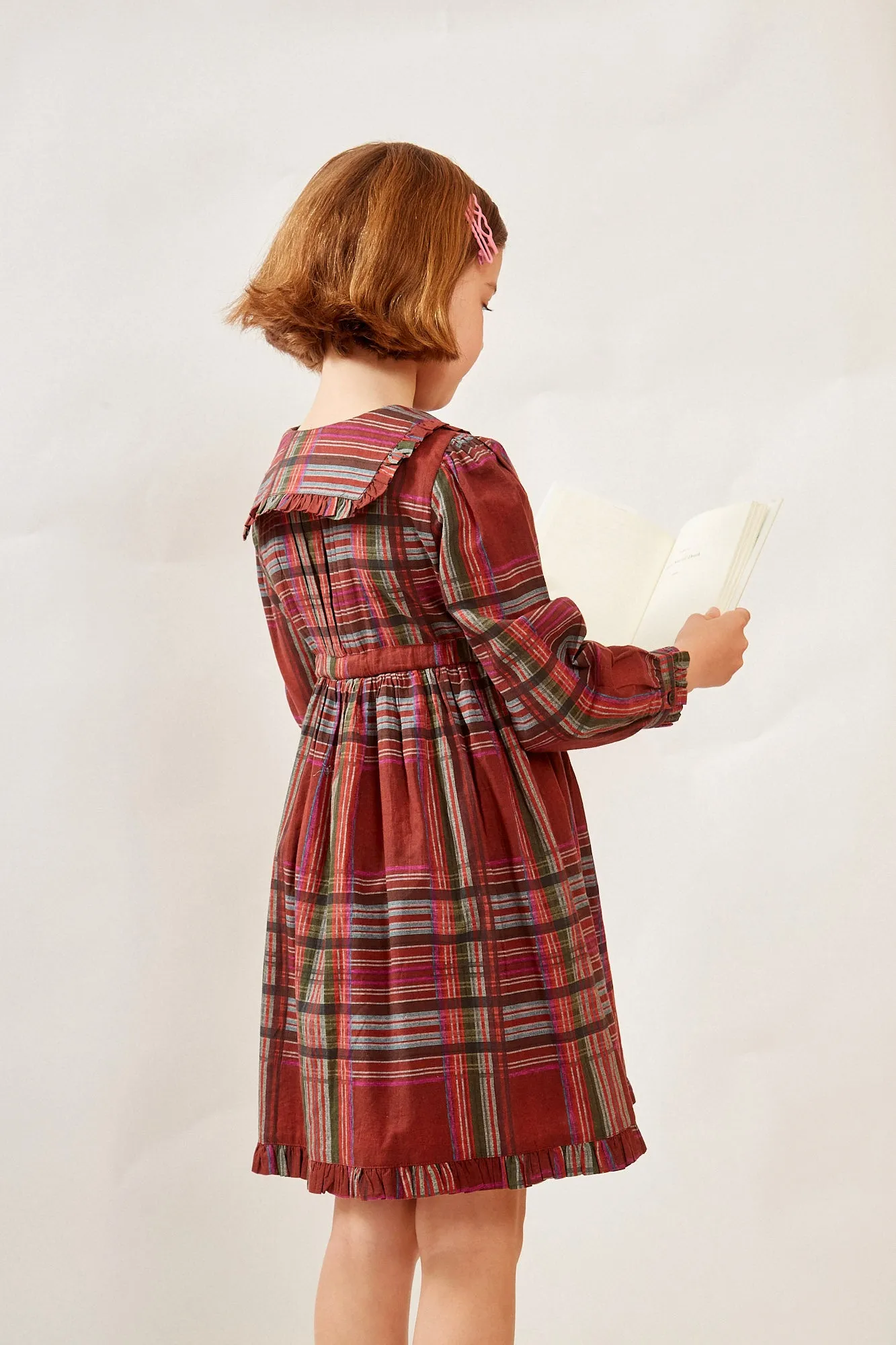 JALOR GIRLS DRESS PLAID RED sold by Ro's Garden product image thumbnail 4