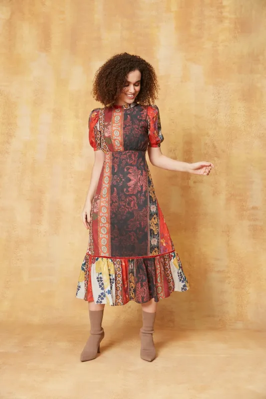 FREYA MIDI DRESS CHOKI ORANGE sold by Ro's Garden