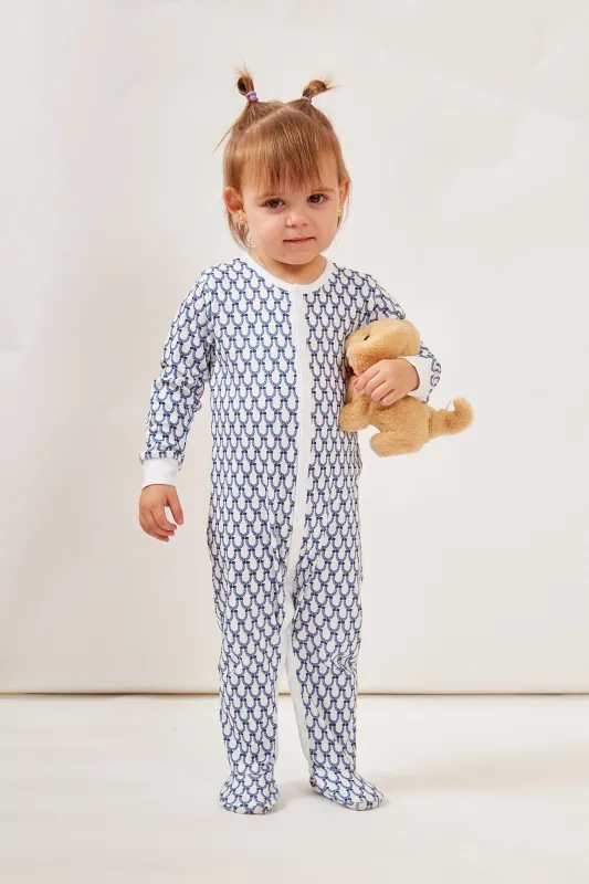CASEY INFANT PAJAMA SUIT LUCKY BLUE sold by Ro's Garden
