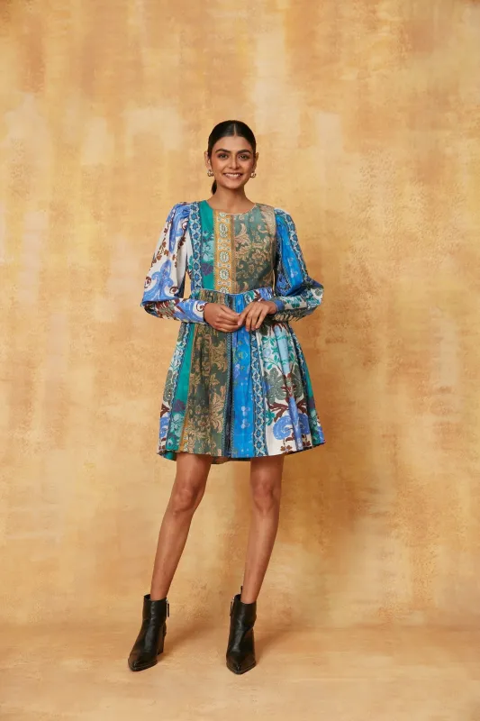 JEWELL SHORT DRESS CHOKI BLUE sold by Ro's Garden