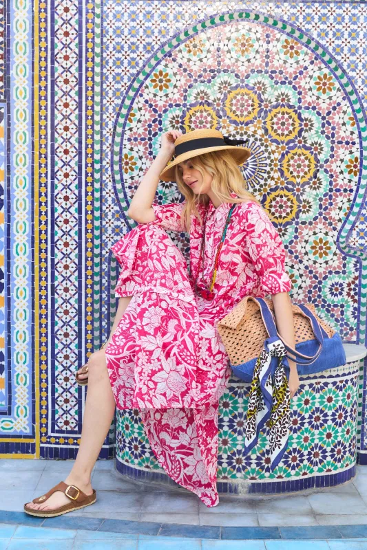 FARRAH LONG KURTA LAIKA MAGENTA sold by Ro's Garden