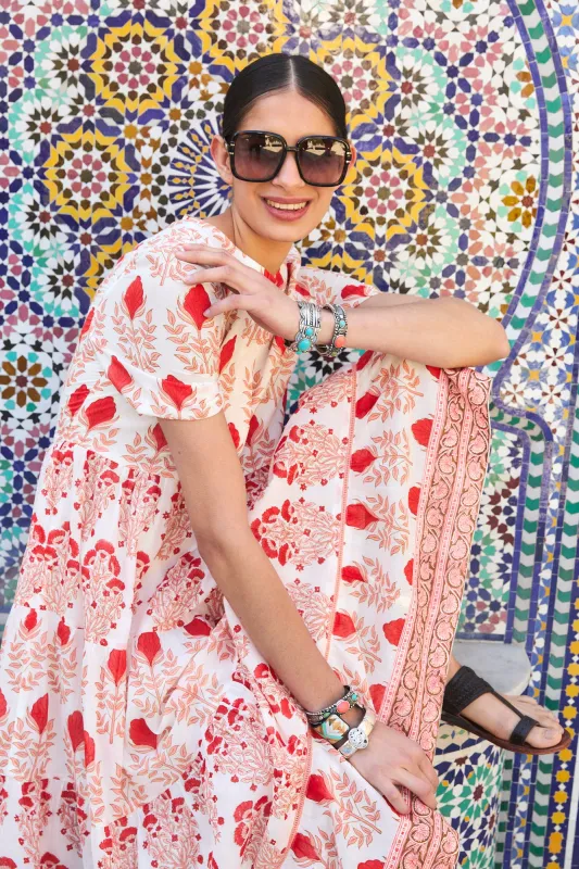 DAPHNE MIDI DRESS RAHA PINK sold by Ro's Garden