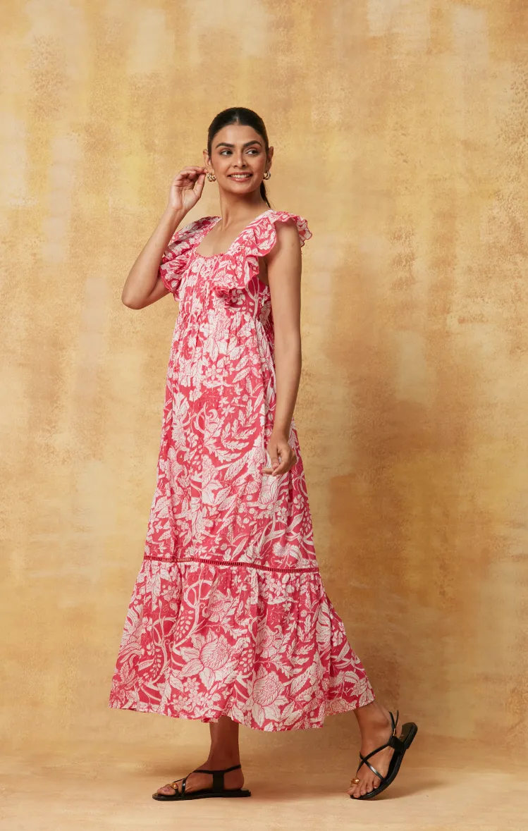 FLOSS MAXI DRESS LAIKA MAGENTA sold by Ro's Garden product image thumbnail 2