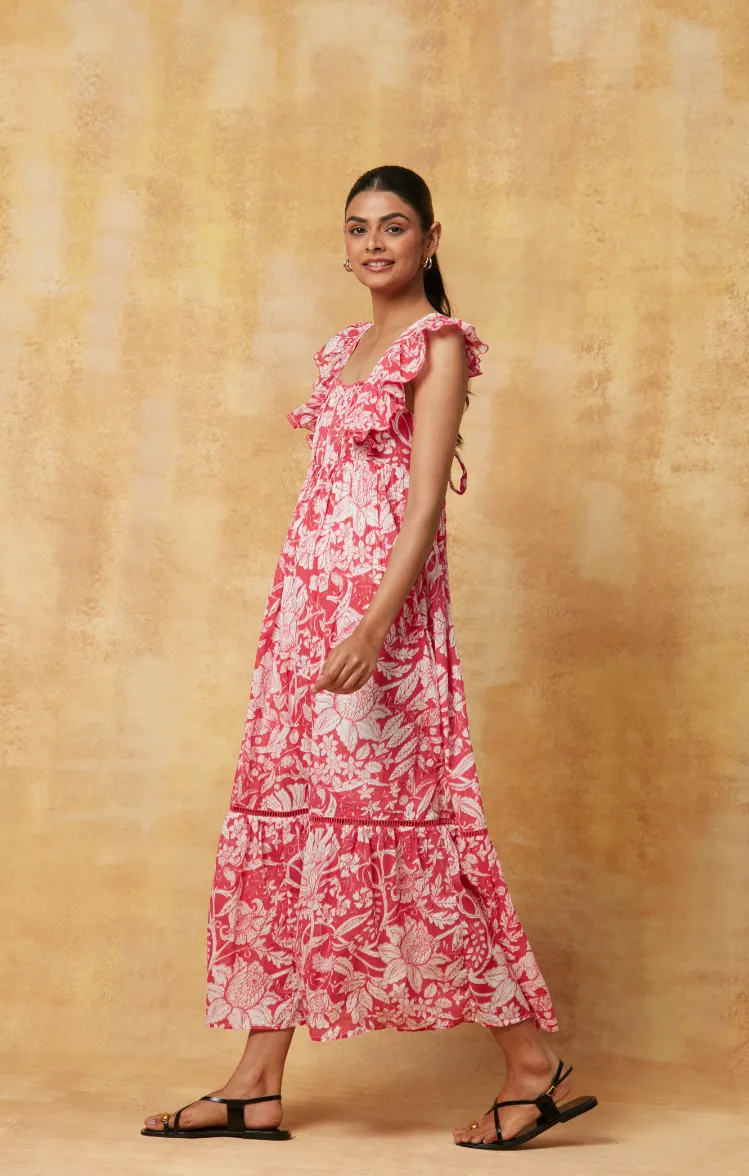 FLOSS MAXI DRESS LAIKA MAGENTA sold by Ro's Garden product image thumbnail 4