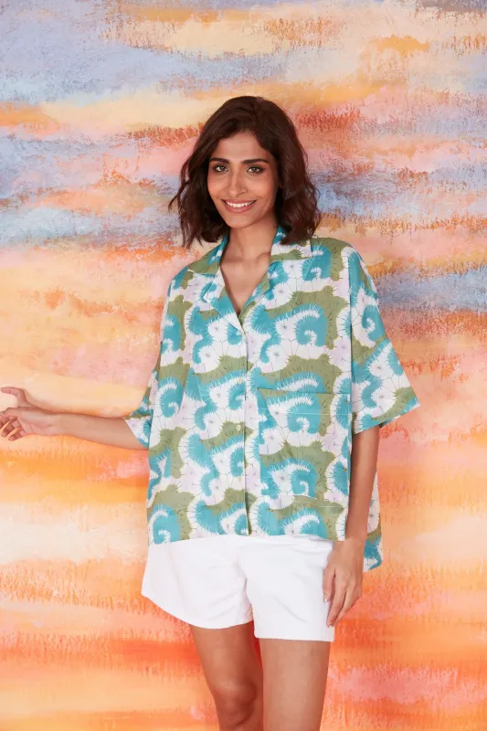 NILA SHIRT XACAPA GREEN sold by Ro's Garden