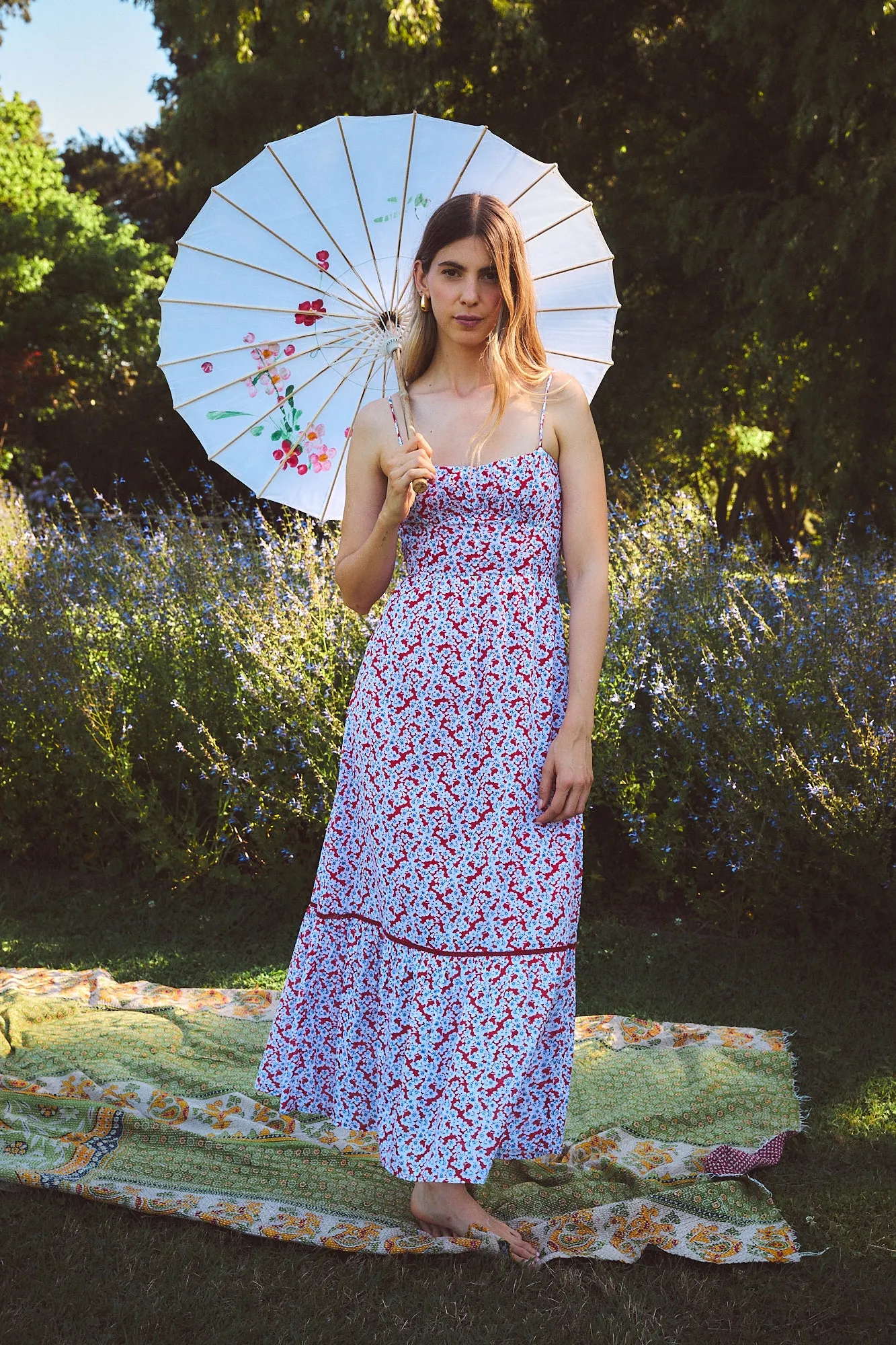 FLYNN MAXI DRESS BOTAN RED sold by Ro's Garden