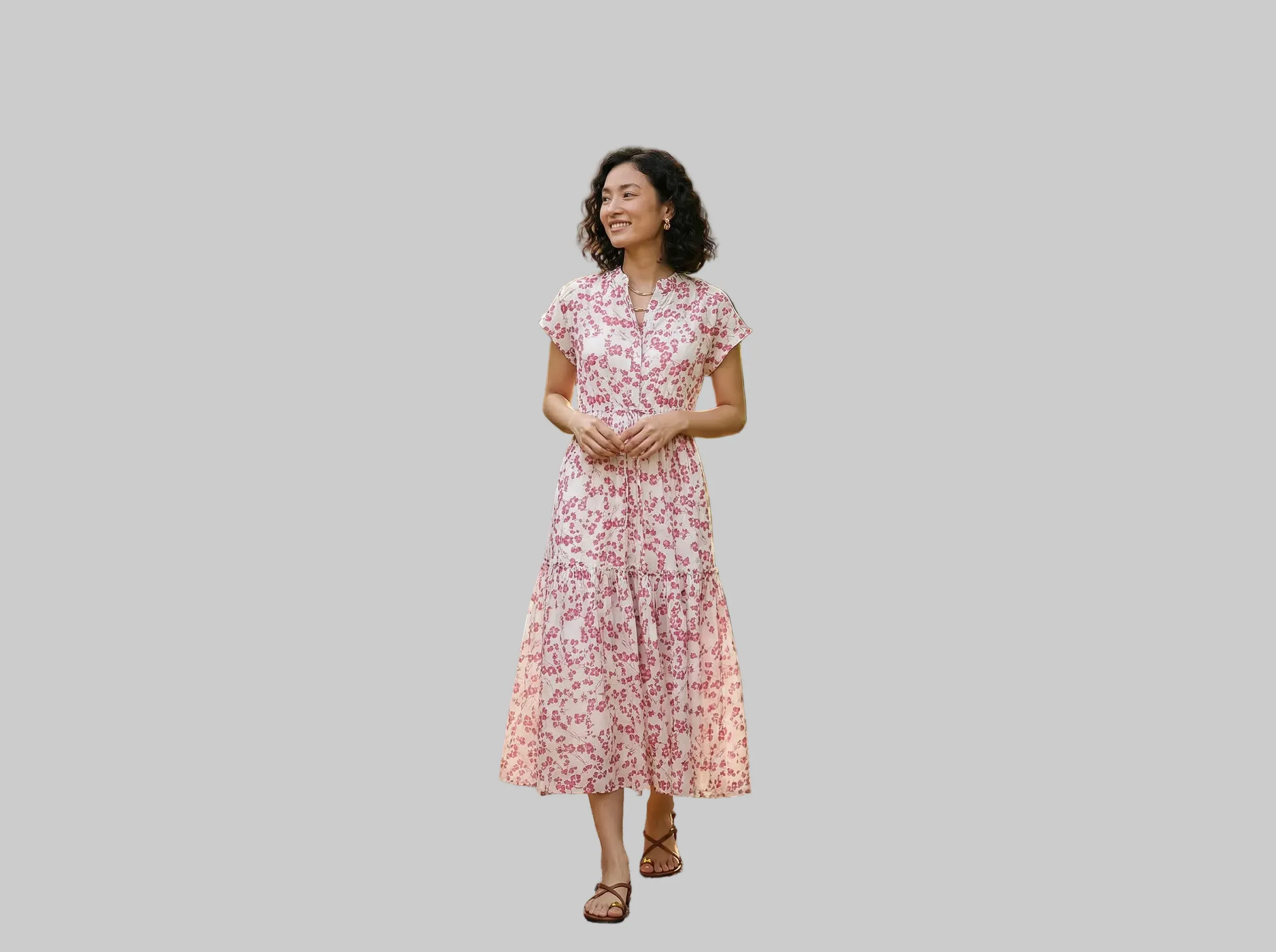 MUMI MIDI DRESS SAKURA MAGENTA sold by Ro's Garden product image thumbnail 2