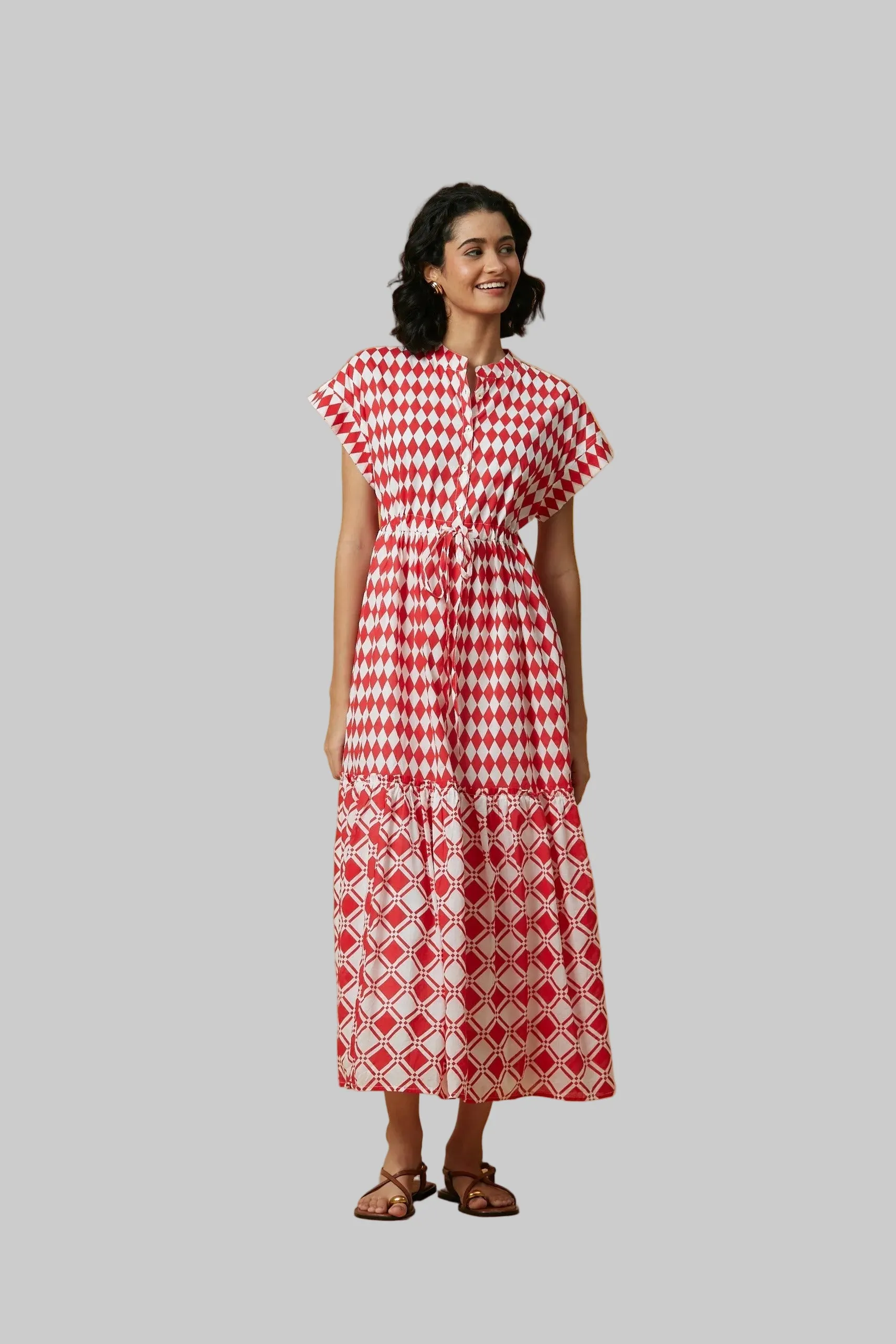 MUMI MIDI DRESS LEE RED sold by Ro's Garden