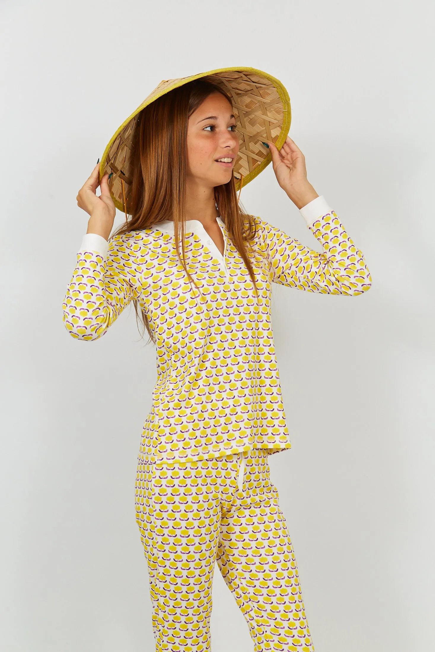 PIPPA WOMEN'S PAJAMA SET ASHAHI YELLOW sold by Ro's Garden product image thumbnail 3